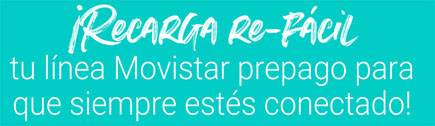 Recarga re-fácil tu línea Movistar prepago para que siempre estes conectado Afilia tu línea Movistar y recarga saldo desde Venezolano Online o VOL.móvil